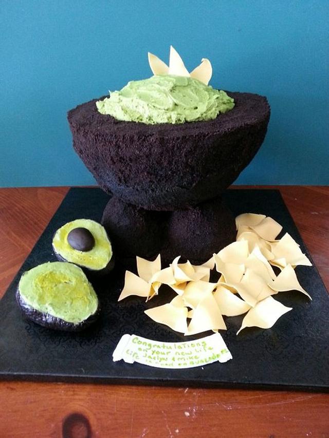 Avocado Cake Decorated Cake by Melanie CakesDecor