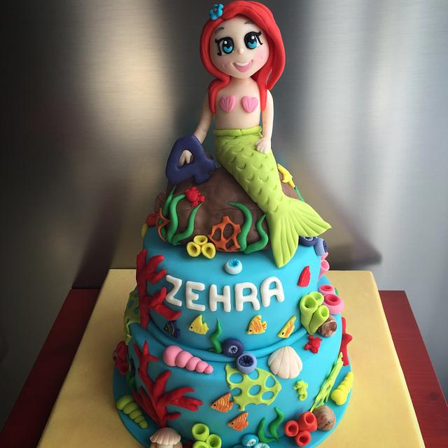 Mermaid Decorated Cake By Pinar Aran Cakesdecor 