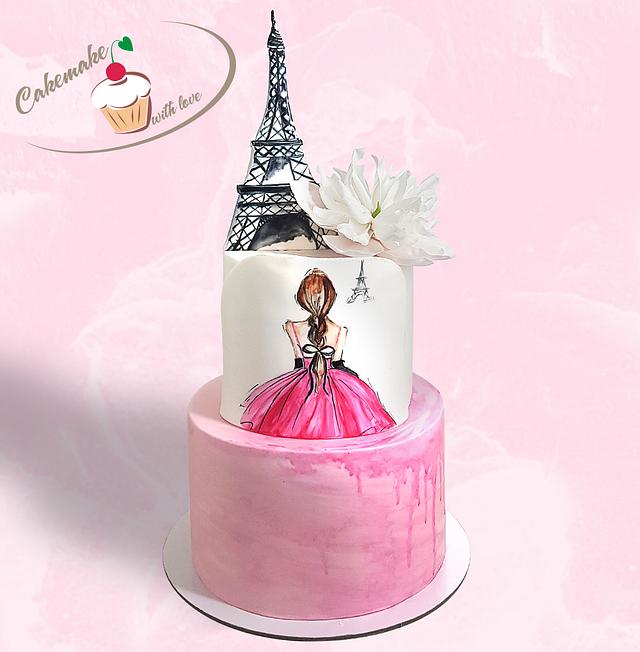 Paris cake - Decorated Cake by Cakemake - CakesDecor