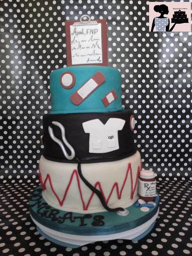 APRIL, FNP - Decorated Cake by ECM - CakesDecor