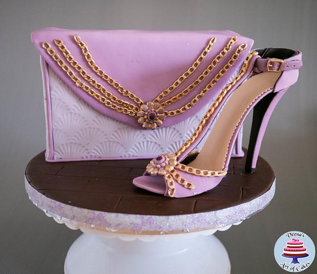 Classic Stiletto Heel and Hand Bag Tutorial - Decorated - CakesDecor
