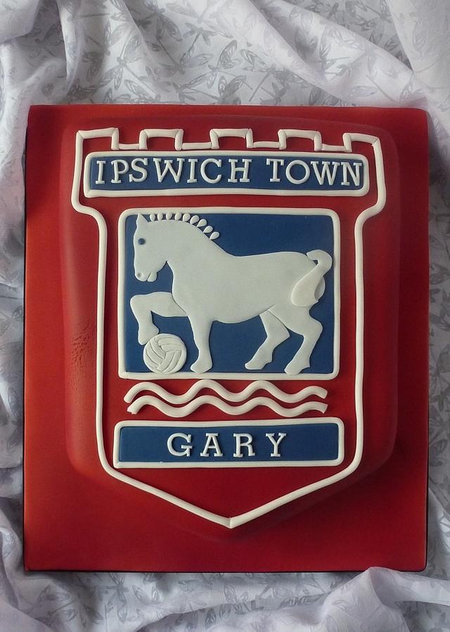 Ipswich Town Football Logo Cake Decorated Cake by Extra CakesDecor