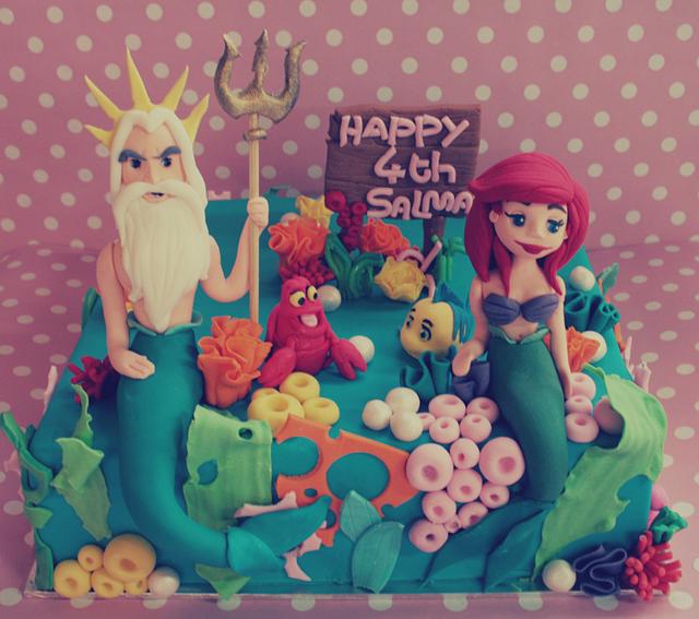 The Little Mermaid - Decorated Cake by Rebecca - CakesDecor