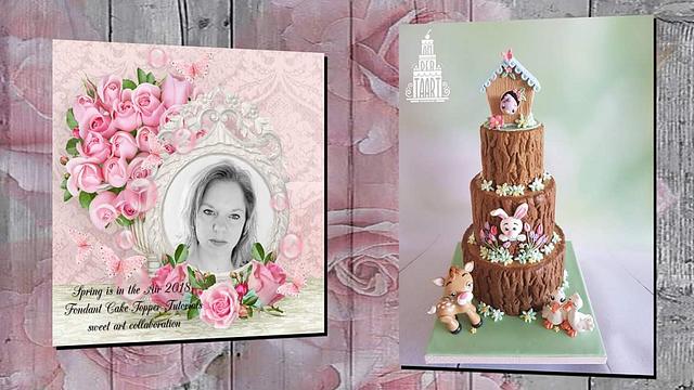 Spring is in the air 2018 Fondant Cake Topper Tutorials Sweet art collaboration.