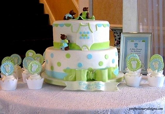 Three Little Bears Baby Shower Cake