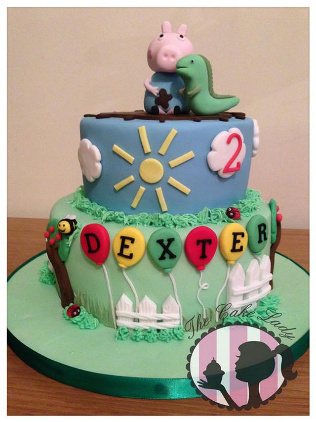 peppa pig george dinosaur cake cakeebakey | peppa pig george… | Flickr