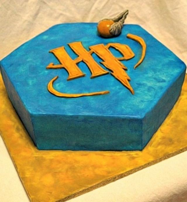 Harry Potter Logo cake - Decorated Cake by Jewels Cakes - CakesDecor