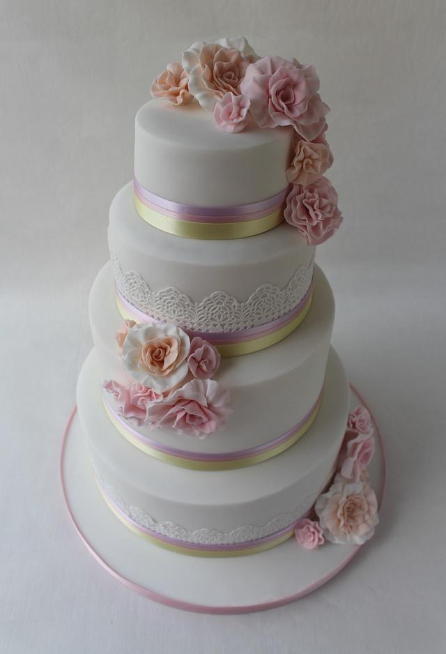 Easter Wedding Cake - Cake by Candy's Cupcakes - CakesDecor