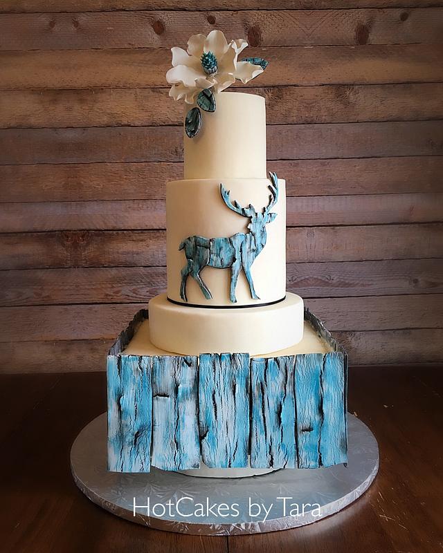 Cracked Wood - Decorated Cake By Hotcakes By Tara - Cakesdecor