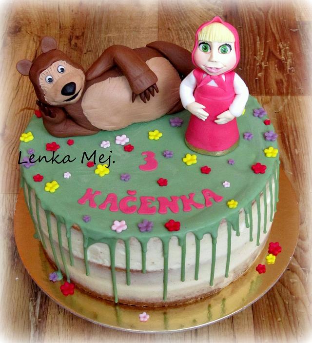 Masha And The Bear Decorated Cake By Lenka Cakesdecor 8714