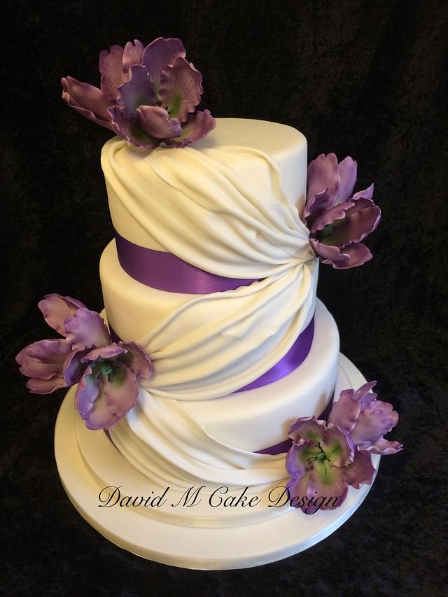 Tulip Wedding Cake Decorated Cake By David Mason Cakesdecor