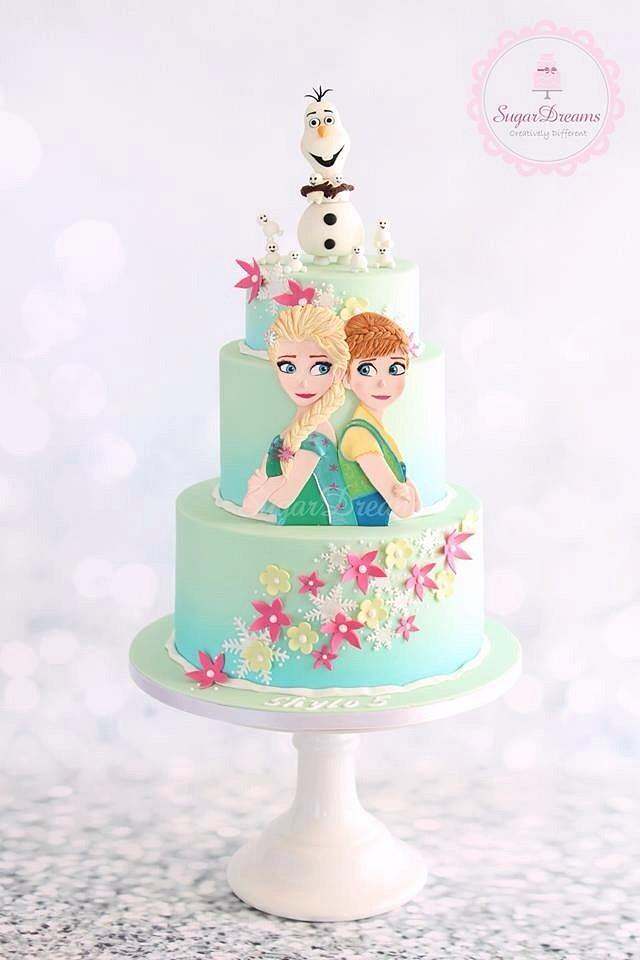 Frozen Fever Cake Decorated Cake By Noemi Cakesdecor 9757