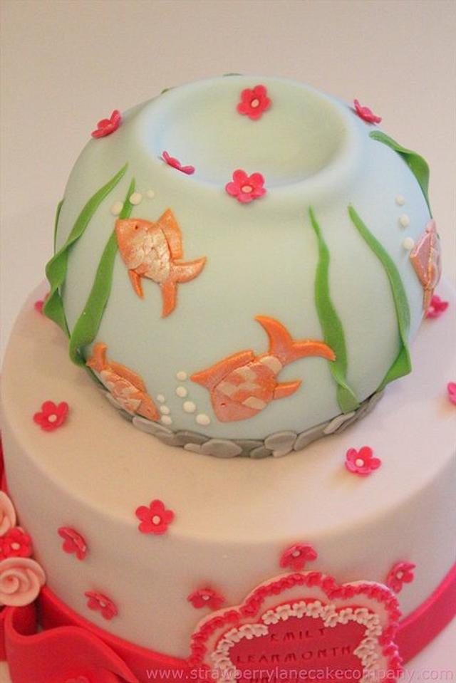 Fish themed Christening Cake