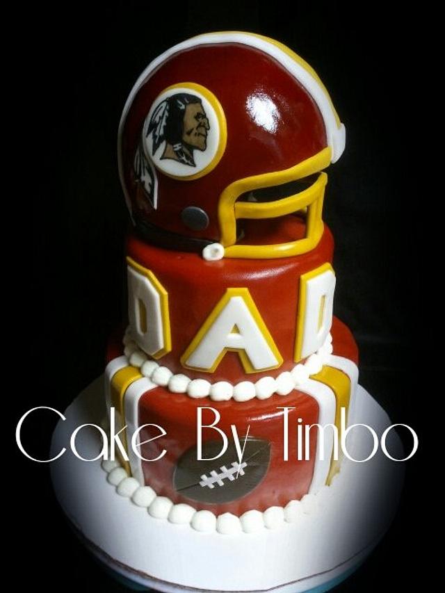 Washington Redskins Logo Birthday Cake, tc27jkw