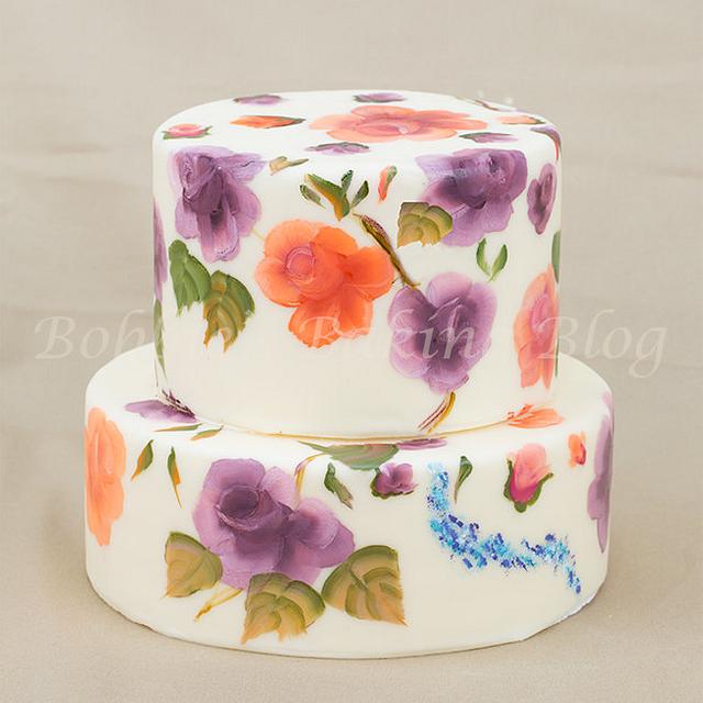 Learn The Beauty Of Hand Painted Cakes - Cake By Bobbie - CakesDecor