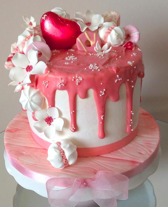 Drippy cake Decorated Cake by Alison's Bespoke Cakes CakesDecor