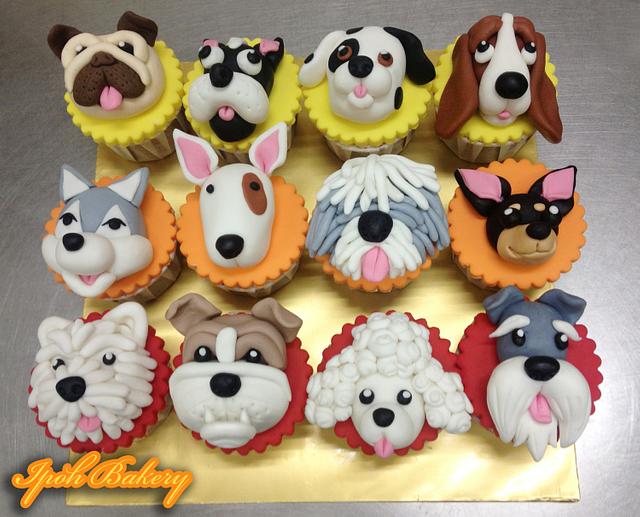 Doggie Cupcakes - Decorated Cake by William Tan - CakesDecor