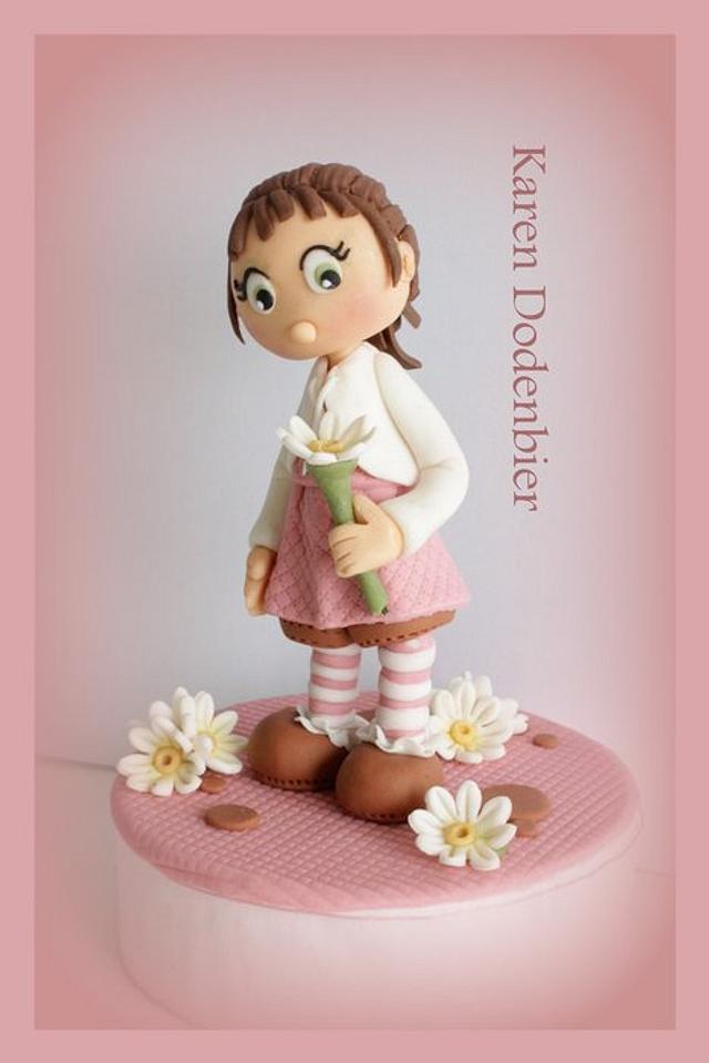 Little Flower Girl! - Cake by Karen Dodenbier - CakesDecor