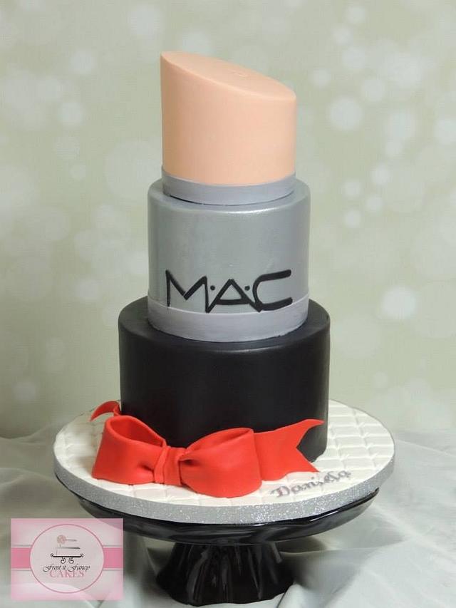 Lipstick Decorated Cake by Frost it Fancy Cakes CakesDecor