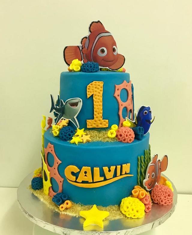 Finding Nemo 1st Birthday - Decorated Cake by KkAREN - CakesDecor