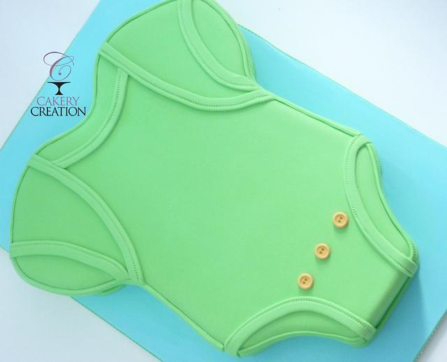 Onesie cake Decorated Cake by Cakery Creation Liz Huber CakesDecor