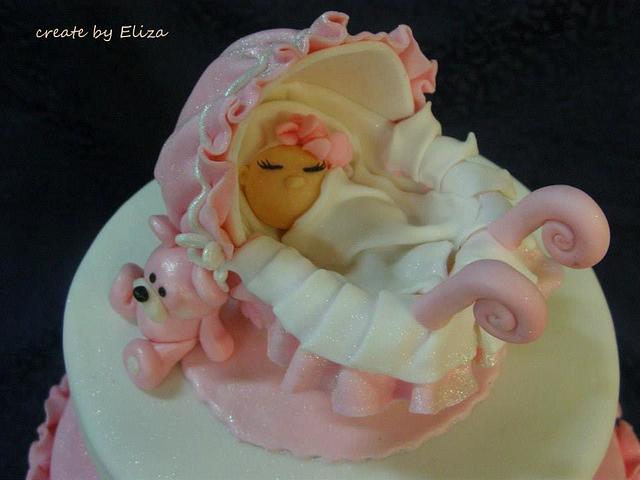 Christening cake - Decorated Cake by Eliza - CakesDecor