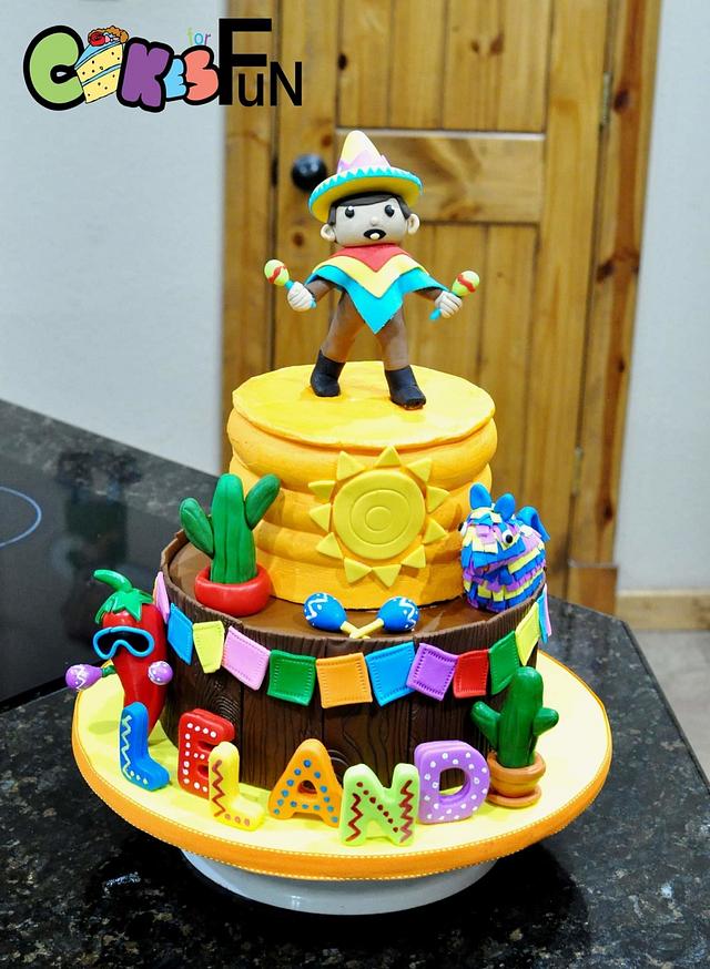 Fiesta - Decorated Cake by Cakes For Fun - CakesDecor