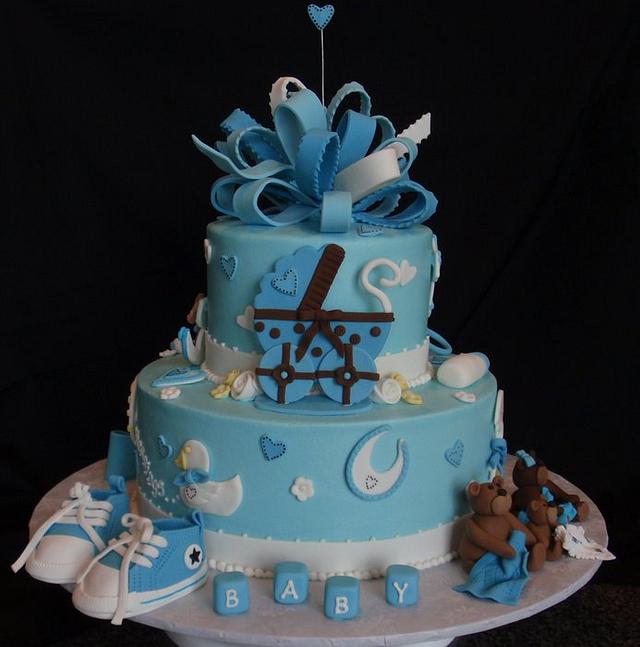 Boy Baby Shower - Decorated Cake by jan14grands - CakesDecor
