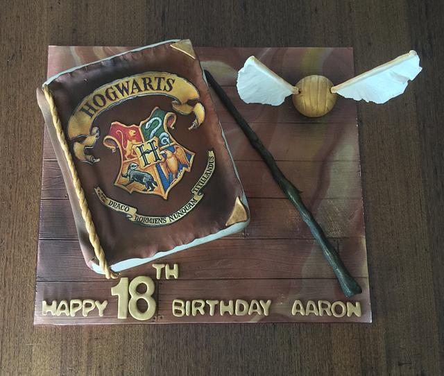 Hogwarts Spell Book Cake