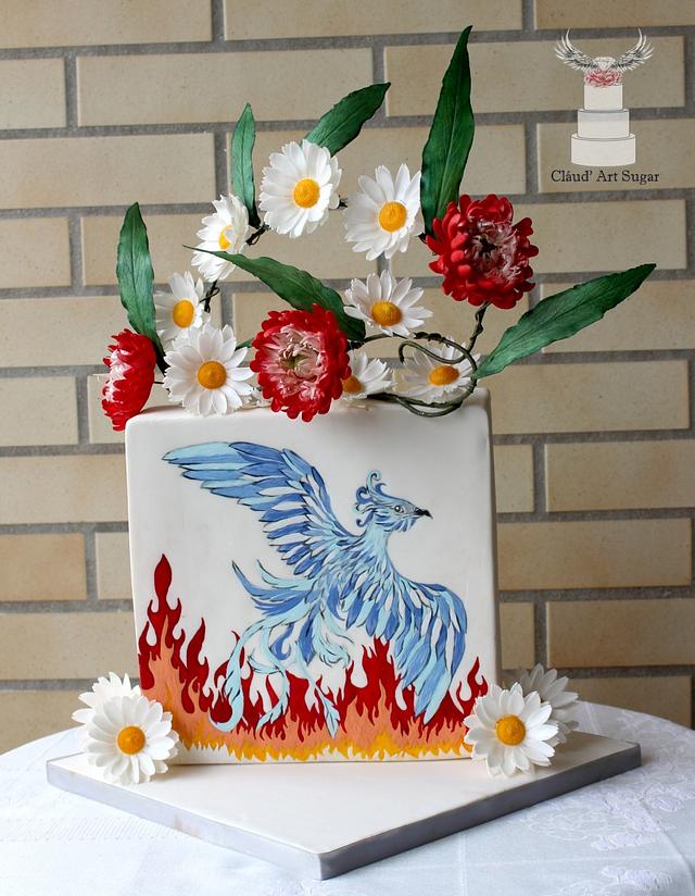 Reborn From The Ashes - World Cancer Day Sugarflowers and Cakes in Bloom Collaboration