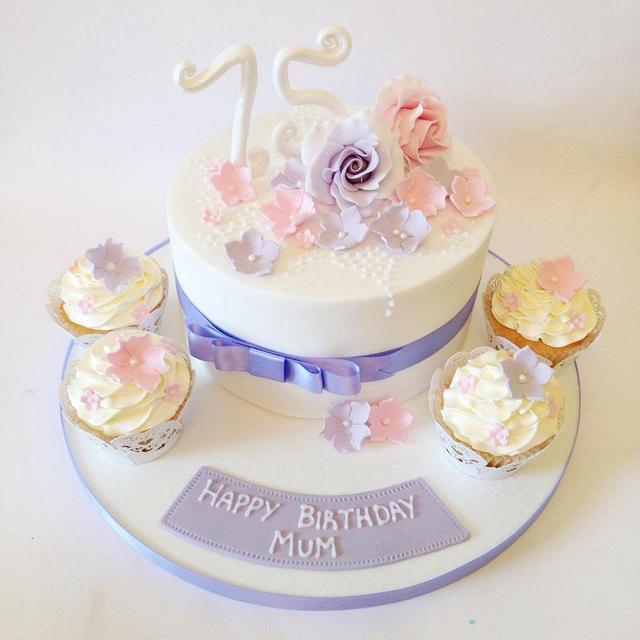 1) 75th Custom Cakes Design Ideas | Charm's Cakes and Cupcakes
