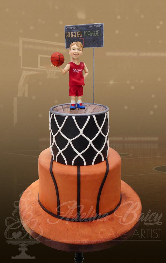 Basketball Cake Decorated Cake By Adelina Baicu Cake Cakesdecor 
