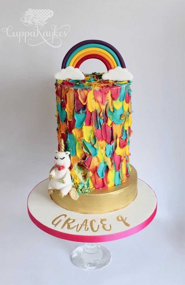 Rainbow Unicorn Cake Decorated Cake By Kaylu Cakesdecor Rainbow Unicorn Cake Decorated Cake By Kaylu Cakesdecor