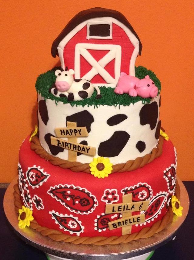 Barnyard Cake Cake By Tracy S Custom Cakery Llc Cakesdecor