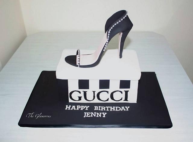 Gucci sugar shoe - Decorated Cake by theglamorouscakes - CakesDecor