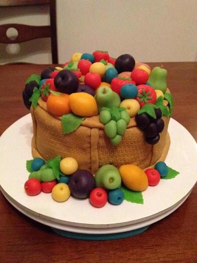 Fruit Basket - Cake by cakesncuppies - CakesDecor