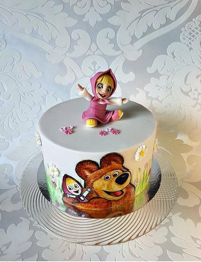 Masha And The Bear Decorated Cake By Frufi Cakesdecor 