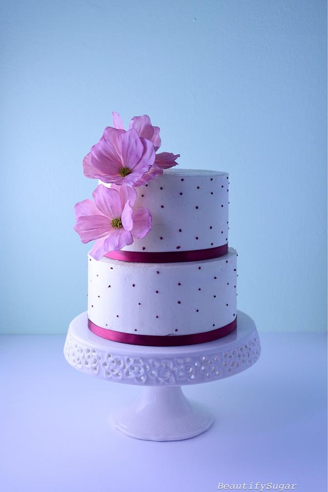 Cosmos birthday cake - Cake by Audrey - CakesDecor