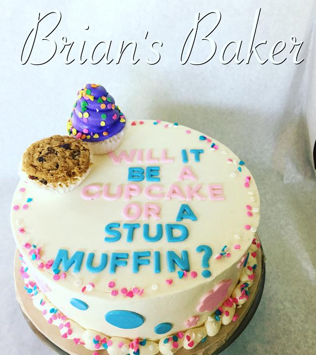 Cupcake or stud muffin - Decorated Cake by Christy - CakesDecor