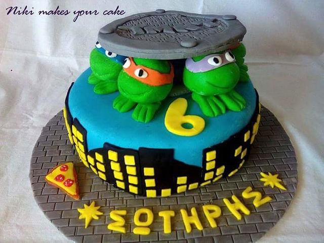 Ninja turtles - Decorated Cake by Niki (Niki makes your - CakesDecor