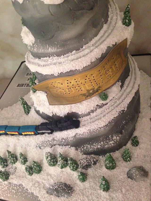 Polar express Train , birthday cake - Cake by Melanie - CakesDecor