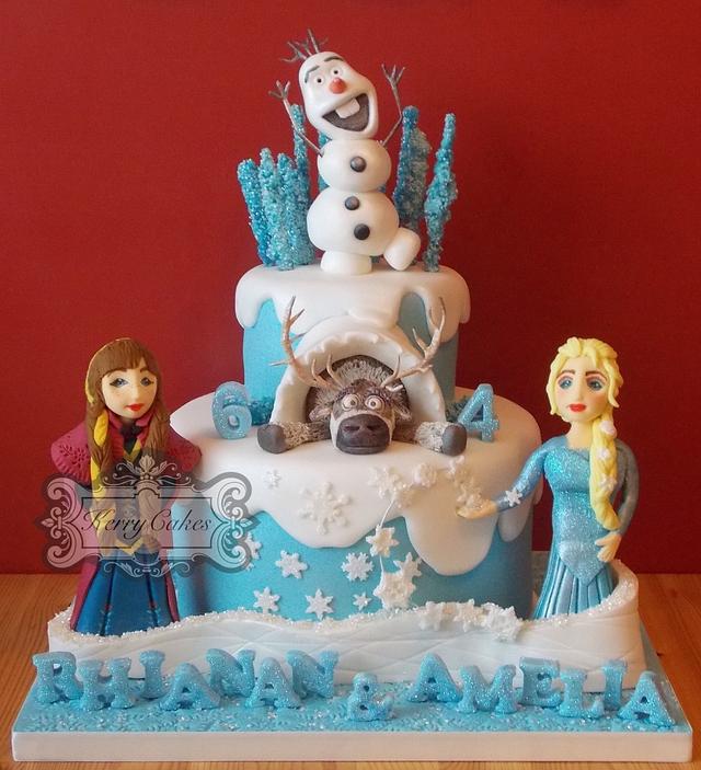 Frozen - Decorated Cake by kerrycakesnewcastle - CakesDecor