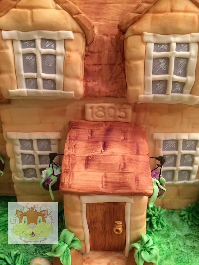 Cotswold cottage - Cake by Elaine - Ginger Cat Cakery - CakesDecor