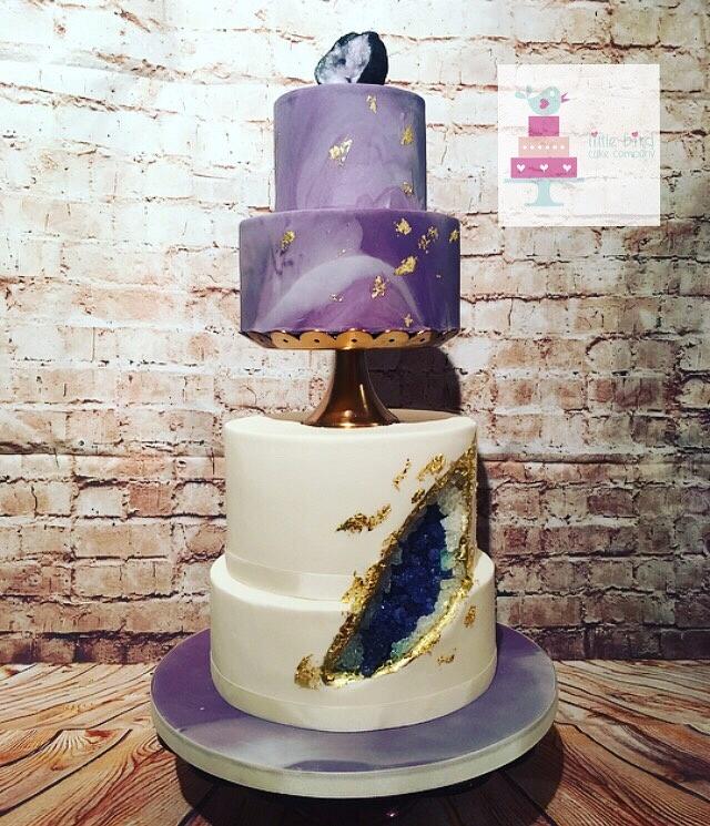 Marble Geode Decorated Cake By Littlebirdcakecompany Cakesdecor