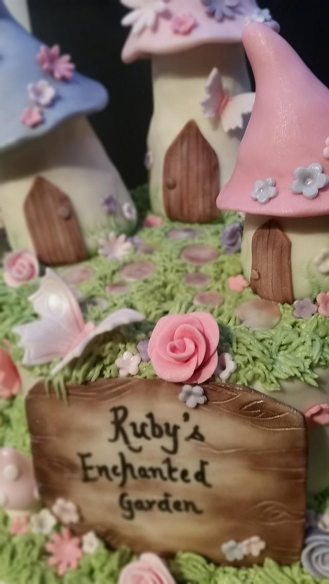 Enchanted Garden Birthday Cake