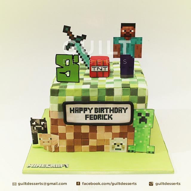 Minecraft - Decorated Cake by Guilt Desserts - CakesDecor