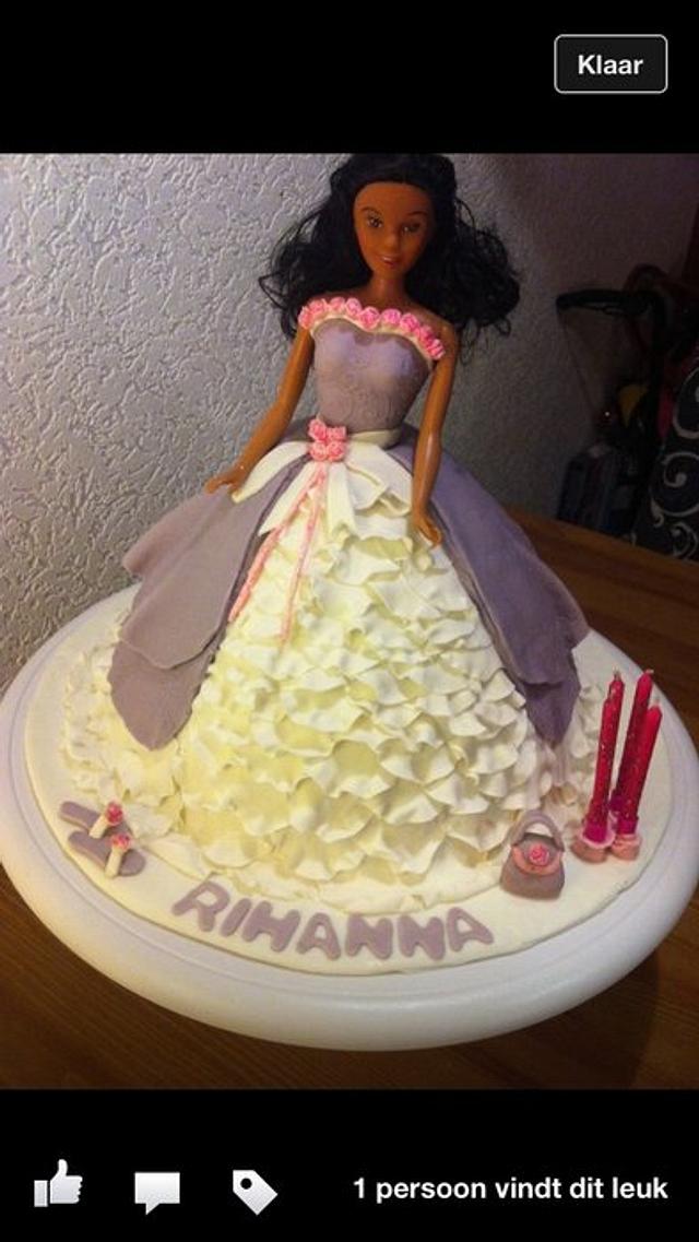 Princess doll cake Cake by Carrie68 CakesDecor