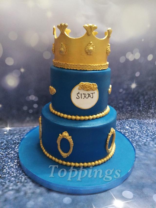 Royal Prince Baby Shower Diaper Cake 3 Tier Personalized Gold - Etsy
