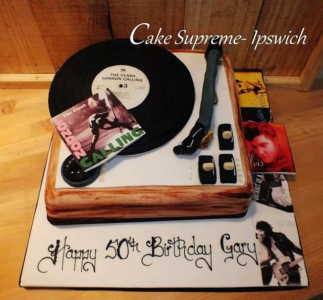 Record cake Decorated Cake by Cake Supreme Ipswich CakesDecor