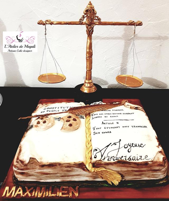 Law cake Cake by Nicoyansashaluka CakesDecor